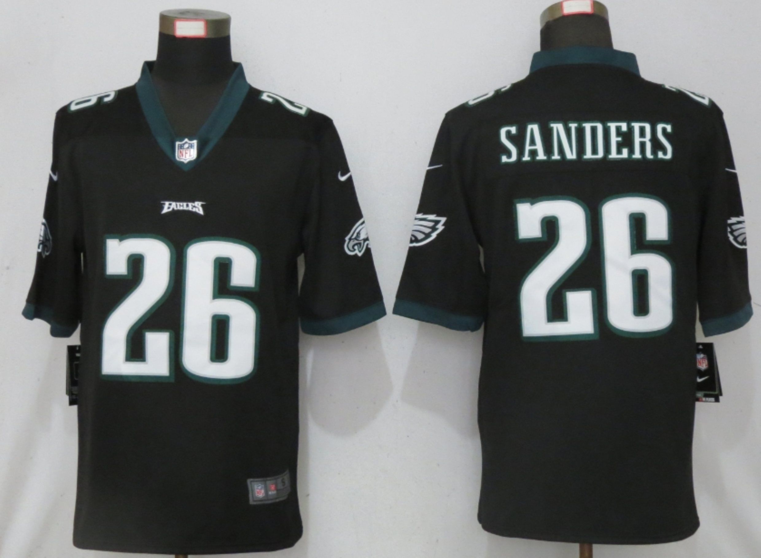 Men Philadelphia Eagles #26 Sanders Black 2020 Vapor Untouchable Limited Nike NFL Jersey->nfl hats->Sports Caps